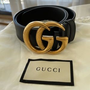 GUCCI double G belt authentic size 85